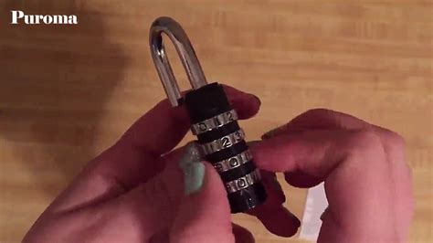 How to Set / Reset Puroma 4 Digit Bike Cable Lock .